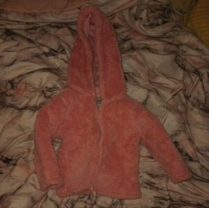 3-6 Months Carter's Fuzzy Zip Up Baby Girl Jacket